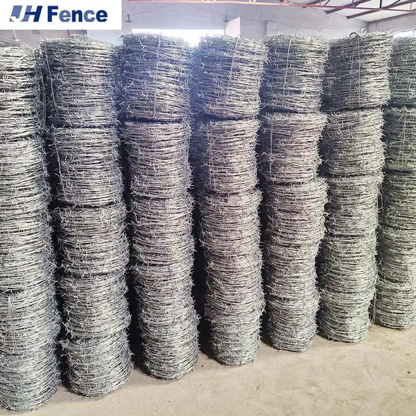 Wholesale BWG 12 14 16 18 Gauge 1000 N Double Strand Wire Fence Galvanized Barbed Wire Coil Concertina Wire for Sale photo-5