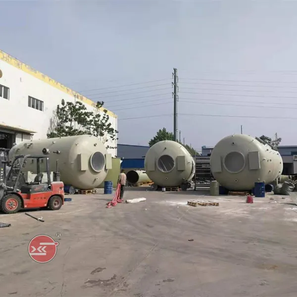 Frp Waste Gas Treatment Tower, Fiberglass Organic Waste Gas Washing and Purification Tower, Waste Gas Treatment Equipment photo-3