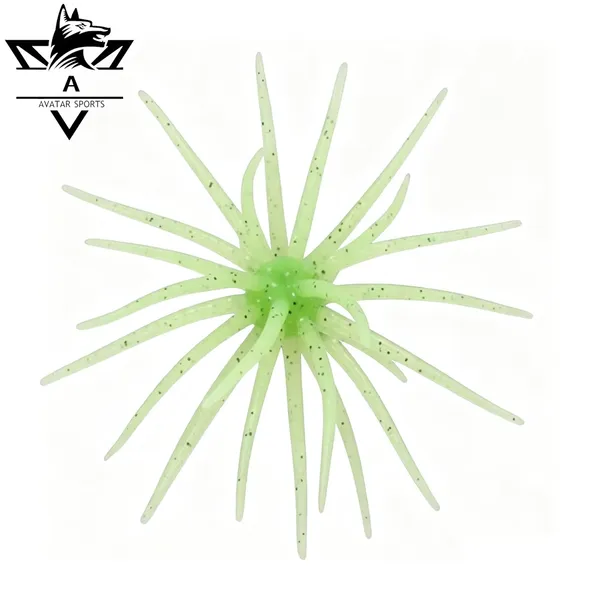 High Visibility Natural Eco-Friendly Soft Material Sea Urchin Fullcast Creature Fishing Baits photo-4