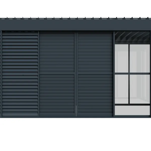 ALUX 3 × 4 m Single-Zone Manual Steel Louvered Pergola With Adjustable Roof photo-2