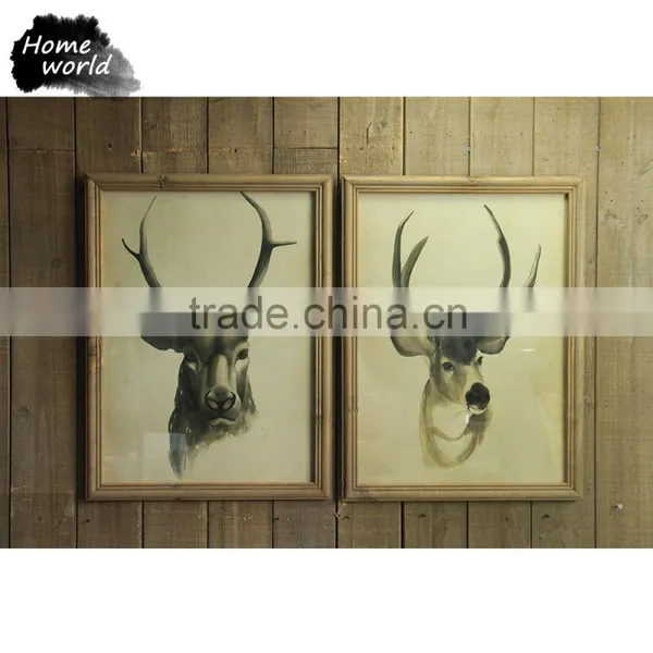 Factory Price Abstract Vivid Pretty Home Framed House Artwork Painting photo-2