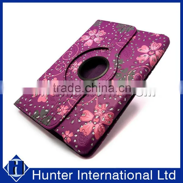 Floral Revolving Flat Computer Cover For IPad Mini photo-3