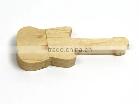 Promotional Gift Guitar Wooden Thin Thumb Drive 4GB photo-4