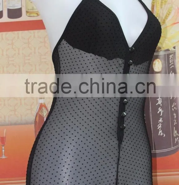 Fashion Hot Black Sexy Mature Women Transparent Lingerie Nigntwear photo-2