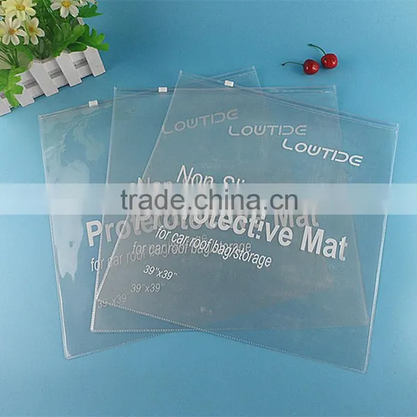 Degradable Material PVC Zip Lock Bags Clear Makeup Bags With Zipper photo-6