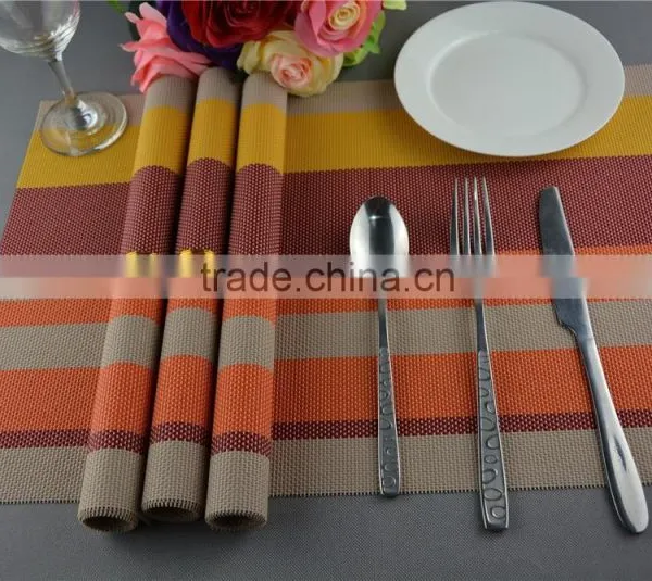 Manufacturers Selling Fashion Color Heat Insulation Pad High-grade Table Mat PVC Coasters Placemat Commodity photo-3