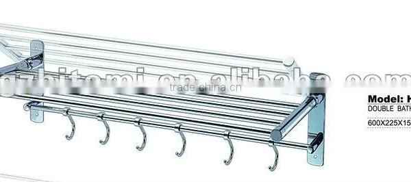 stainless steel wall mount bathroom towel rack