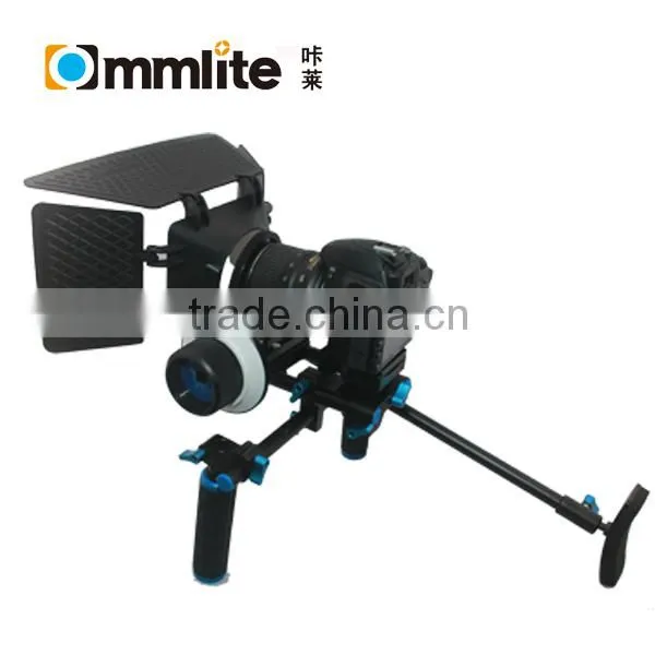 Video System Kit Video Rig + Follow Focus + Matte Box for Cameras and Camcorders