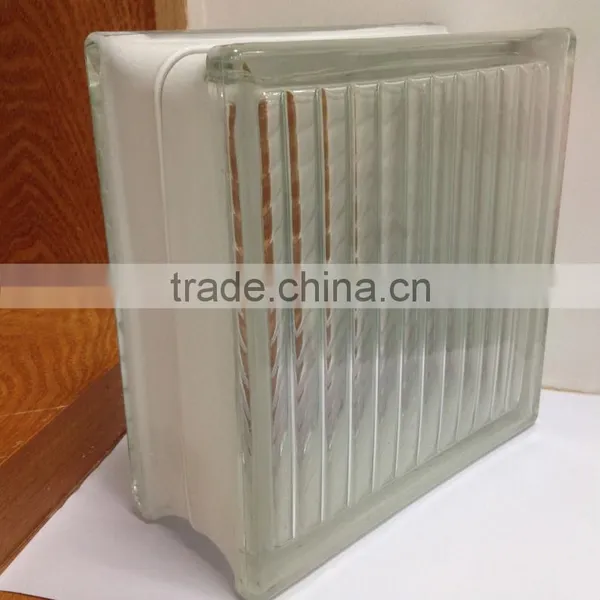190x190x80mm 190x190x95mm Clear and Colored Parallel Line Glass Block