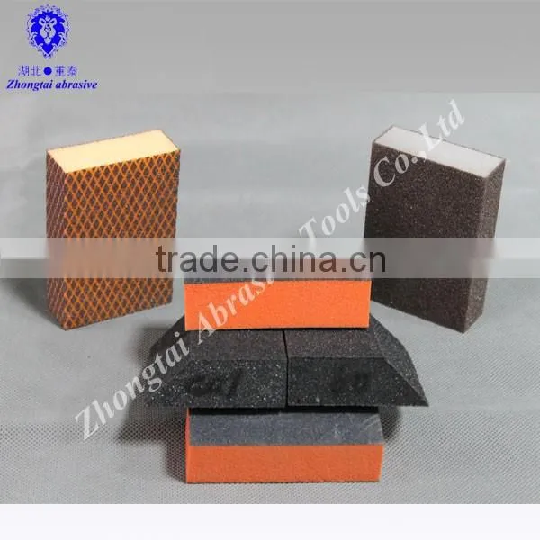 Aluminium Oxide Colorful Sanding Sponge 100*70*25mm P60-240 for Polishing photo-3