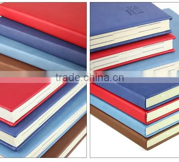 Simple Design High Quality 2016/2017 Embossed Leather Diary With Multicolor Quality Choice photo-5