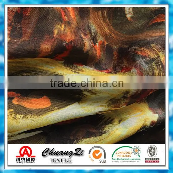 2016 Digital Fabric Textile 100% Polyester Silk Chiffon Printed Fabric Wholesale Quality Choice photo-2
