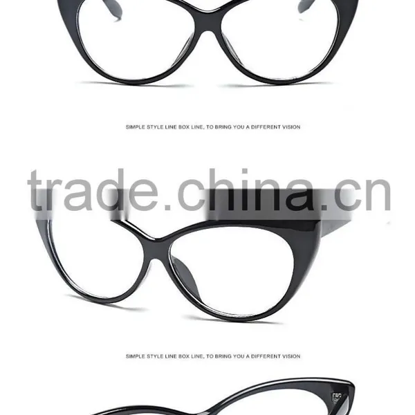 Fashion Cat Eyes Shape Clear Lens Glasses Eyewear for Men Women photo-2