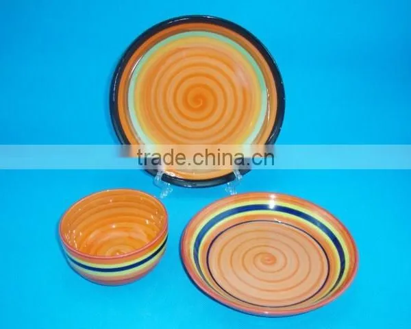 Round Hand Painted Porcelain Dinner Set, Wholesale Fine Porcelain Dinner Set photo-5