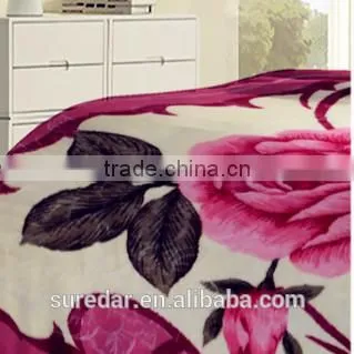 100% Polyester Mink Fleece Print Blanket /super Warm Mink Blanket photo-5