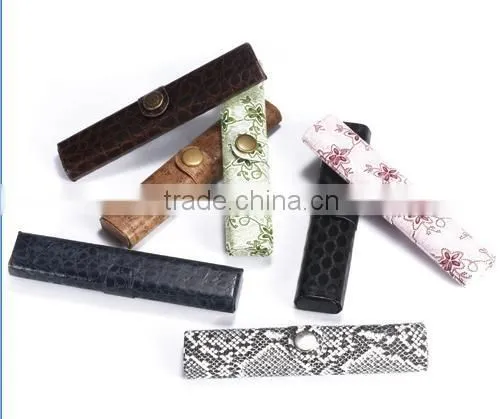 Handwork Folding Leather Glasses Eyewear Case Customize Logo photo-4