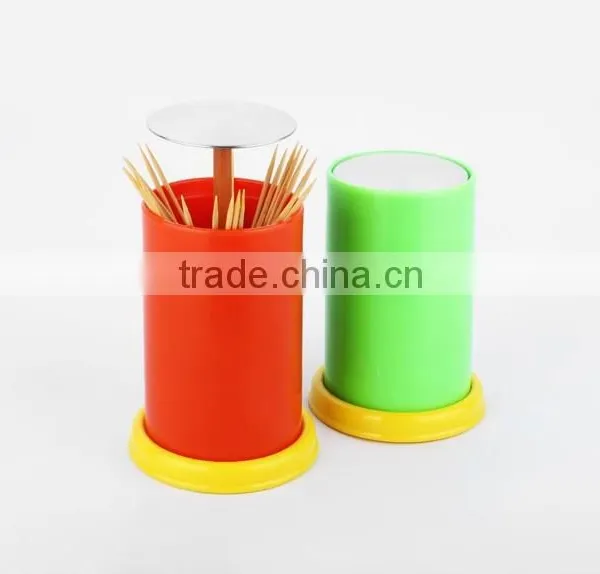 New Household Items Made China Automatic Stainless Steel Toothpick Holder photo-2