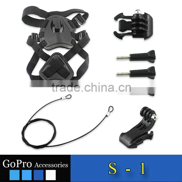 2016 New Wholesale Dog Selfie Mount Kit Pet Dog Harness Chest Band Strap Kit for Go Pro Camera Hero 3 4 3+ 2 1 photo-3