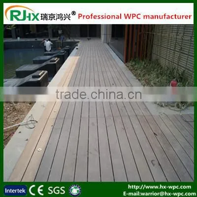 WPC Decking for Outdoor Swimming Pool Deck With Non-slip and UV Resistant