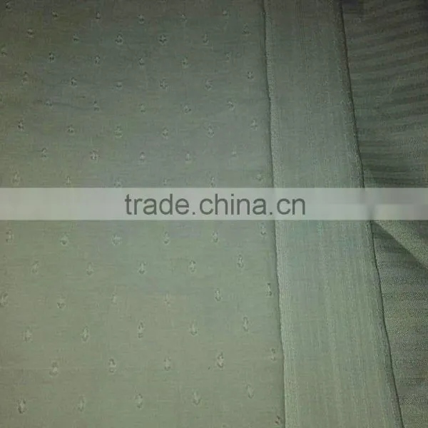 High Quality 100%Cotton Dobby Weave Voile Plain Dyed Fabric photo-2