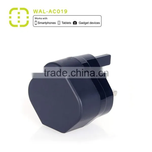 Walnut Single UK USB Main Travel Charger With MFI Standard photo-2