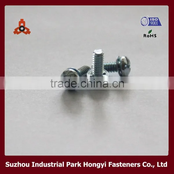China Accessories Glass Screws In Cross Pan Head With Washer Attached