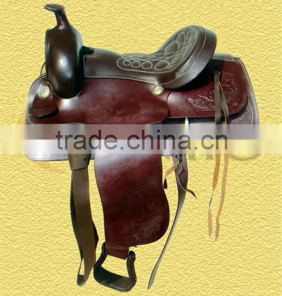 CE-74080 Leather Western Saddle