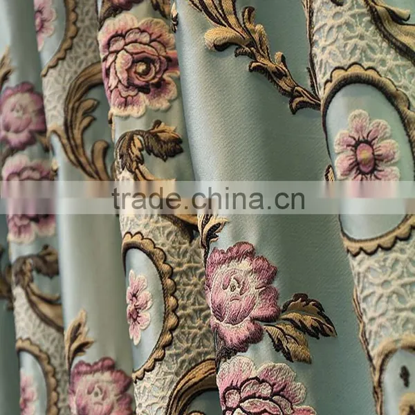 Customize Jacquard Embroidery Living Room Curtain Window Curtains Curtain Fabric Home Decoration