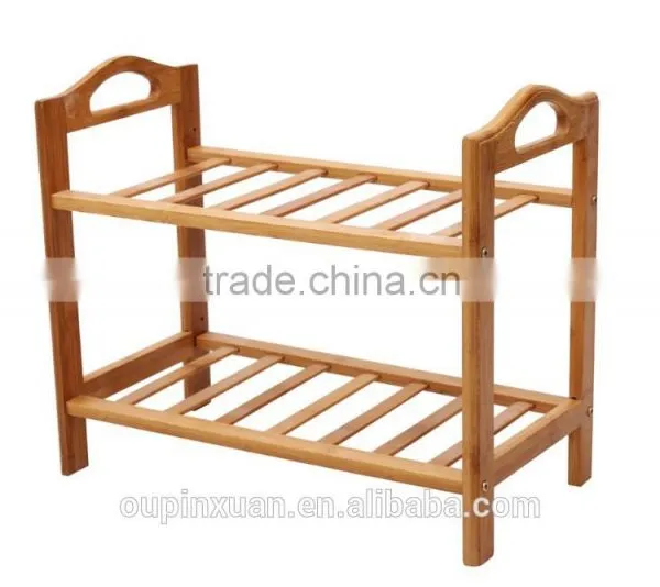 Pure Nature Bamboo Handmade Shoe Rack,Bamboo 4-tiers Shoe Rack for Shoes Showroom photo-2