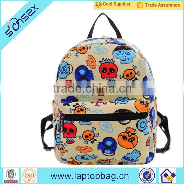New Style Girls Canvas Backpack Kids Canvas Bagpack School Bags photo-5