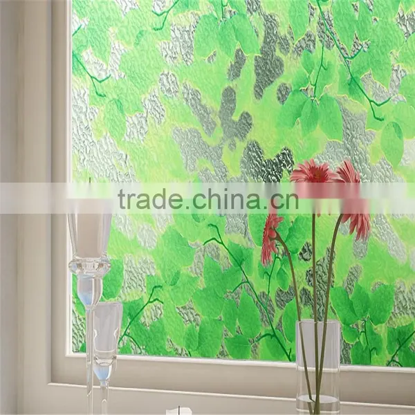 Popular Printed Window Glass Vinyl Film With Different Flower Pattern photo-3