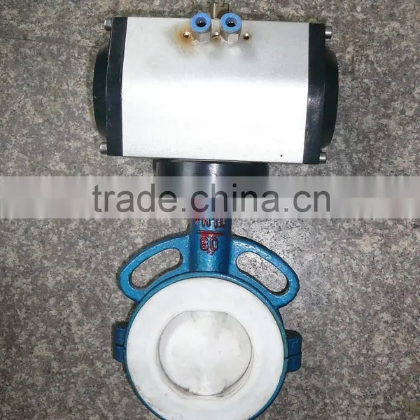 Butterfly Valves With Pneumatic Actuator D71X-10/16 Used for Water Pipeline photo-5