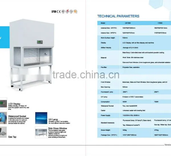 Vertical and Horizontal Laminar Flow Cabinet