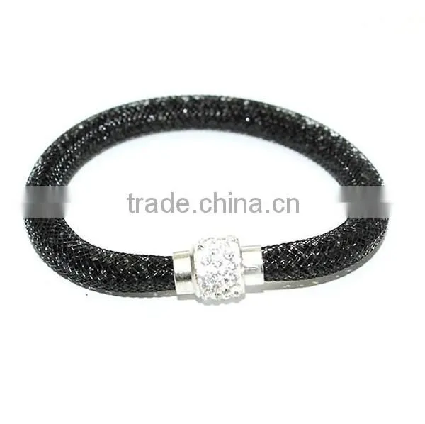 Hot Sale Fashion Multi-color Bio Magnetic Stardust Bracelet,mesh Crystal Charm Bracelet photo-6