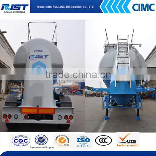 CIMC Aluminum Alloy Vertical Powder Tank Semi Trailer/powder Tank Trailer/bulk Cement Tank Trailer photo-2