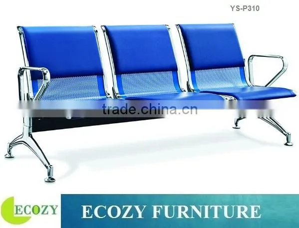 Polyurethane Foam Airport Seating Chair, Iron Airport Chair With Padded Seat Quality Choice
