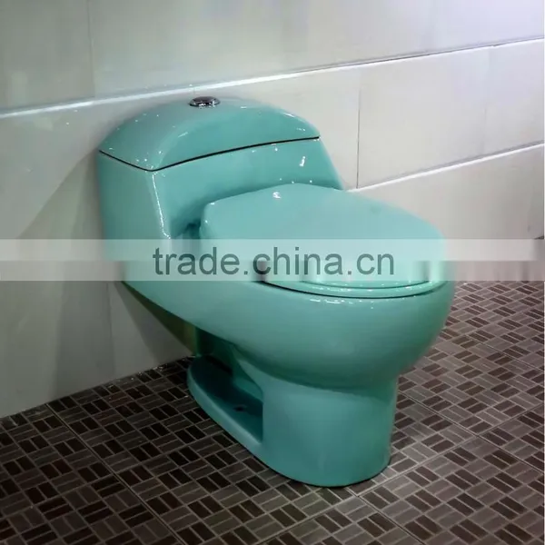 Different Color Long Term Supply Large Quantity Wholesale Ceramic Toilets in Yellow photo-2