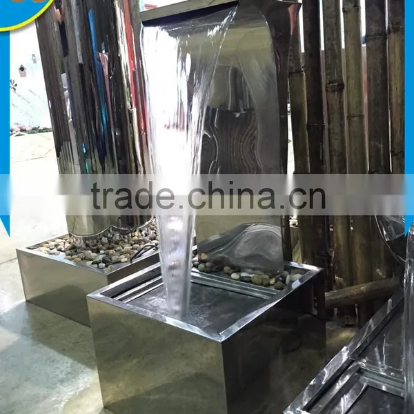 Decoration Rectangle Water Spary Stainless Steel Water Fountain Quality Choice