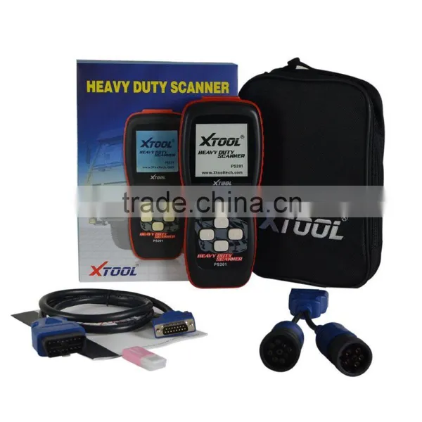 2015 Newly PS201 Truck Code Reader OBD2 Auto Scanner for Heavy Duty Diesel Vehicles 6/9 Pin
