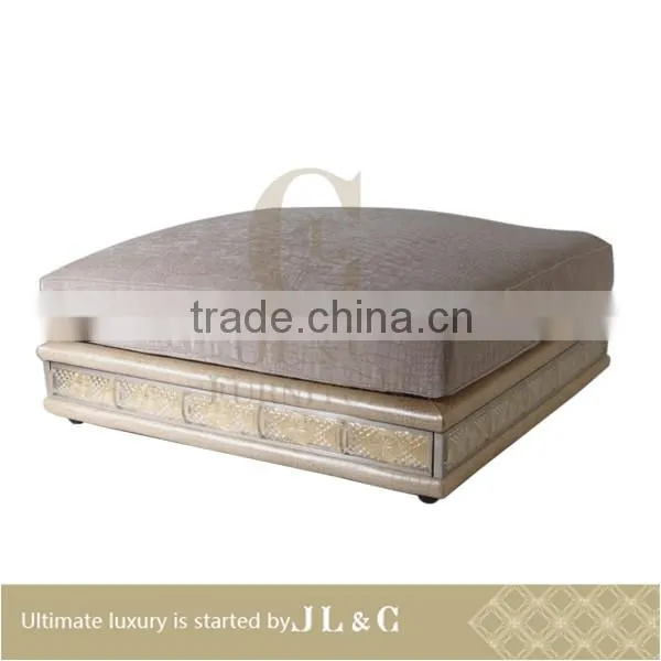 Luxury 2016 best selling crystal sofa stool, Sofa ottoman, JS14-00 from china supplier-JL&C Luxury Living Room Furniture
