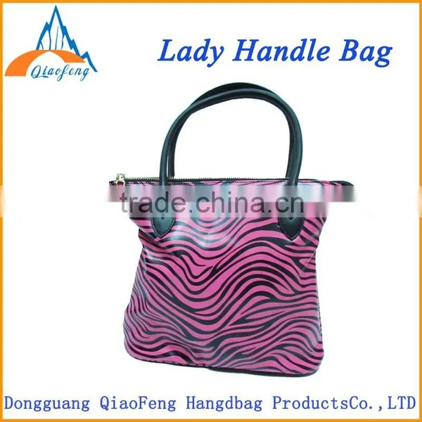 Shiny Stripe pu Lady Handbag , Elegance Ladies Tote Bag Quality Choice photo-4