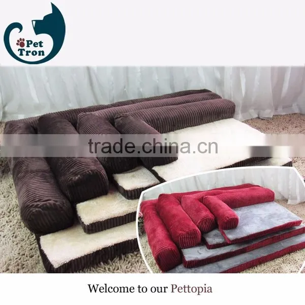 High Quality Corduroy Luxury Pet Dog Bed Wholesale photo-3