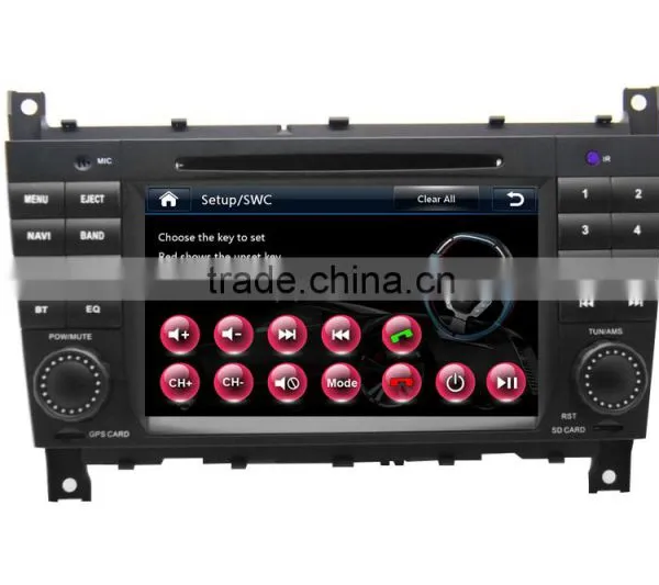 High Quality of 7inch Car Dvd Gps Player for Mercedes-Benz W203 2004-2007 With WINCE A8 System 3G WiFi OBDII DVR Function photo-3