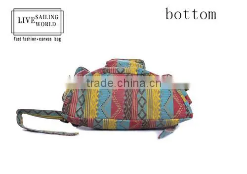 Fashion Laptop Canvas Backpack Bag for Girls photo-5