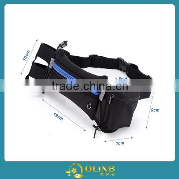 Running Belt Runner Sport Elastic Fanny Pack Race Item Belt Pouch With Water Bottle Pocket Waist Items for Cycling Hiking photo-2