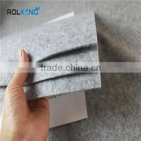Grey Needl Punched Blend Wool Felt photo-3