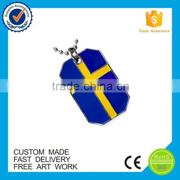 OEM Eco-friendly UK Flag Souvenir Zinc Alloy Metal Custom Dog Tags photo-3