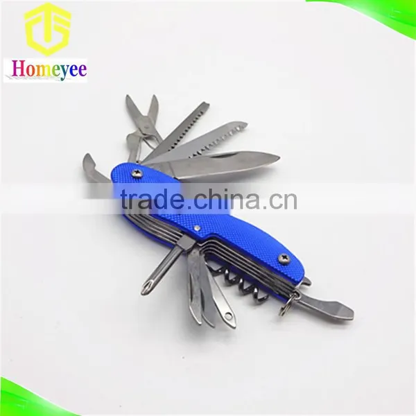 14 in 1outdoor Multi Folding Purpose Knife With Aluminum Handle in Peanuthull Shape photo-2