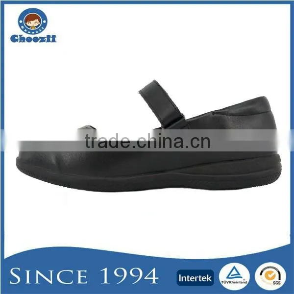 Guangzhou OEM Microfiber Leather No Brand School Shoes for Girls photo-2