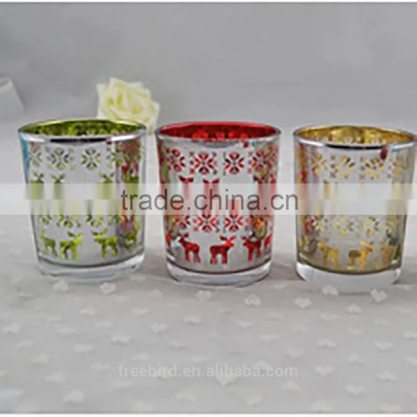 Colorful Shaped Glass Candle Jars and Decorative Candle Holder photo-4